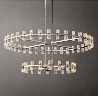 Arcachone Circular Two-Tier Chandelier 60"