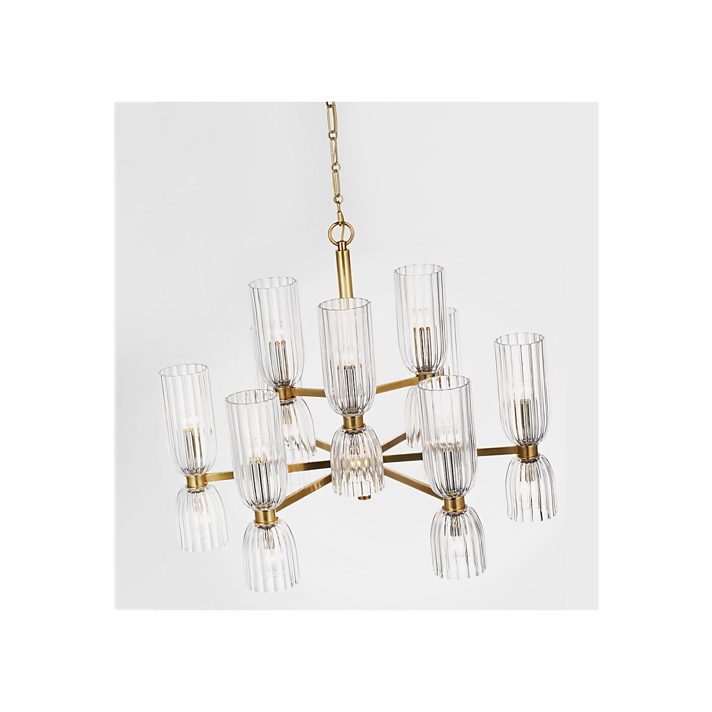 Asalea Medium Two-Tier Chandelier