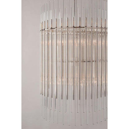 Wallis 10-Light Chandelier in Polished Nickel 20.75L x 20.75W x 30.75H