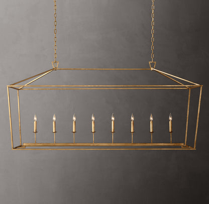19th C. English Openwork Rectangular Chandelier 72"