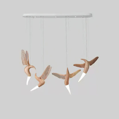 Dancer Sculptural Wood Pendant