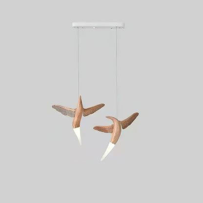 Dancer Sculptural Wood Pendant
