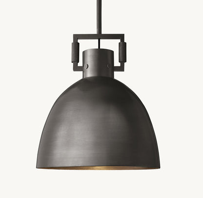 Machinist Metal Cloche Pendant