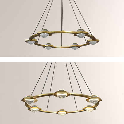 Planet Round Chandelier 36"