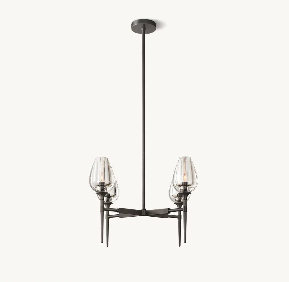 Tulips Circular Chandelier 27"