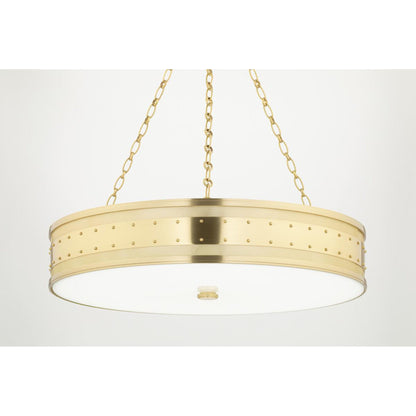 Gaines 4-Light Chandelier in Historic Nickel 22L x 22W x 5.75H