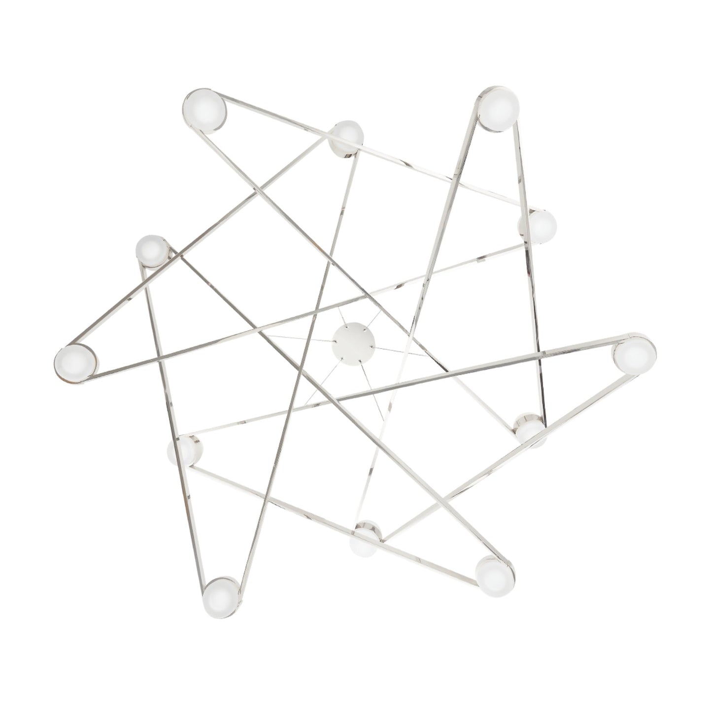 Orbit 12-Light Chandelier in Polished Nickel 56.125L x 56.125W x 16.825H