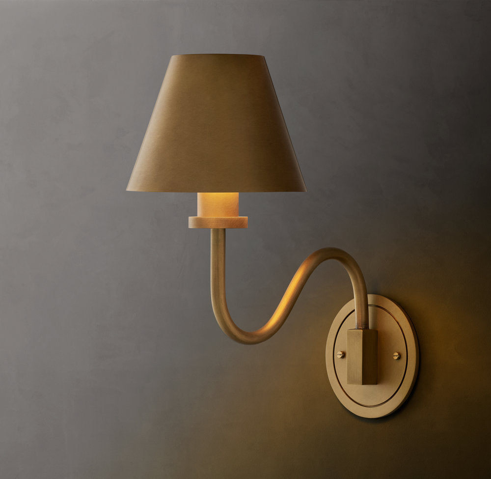 Clarences Curved Wall Sconce