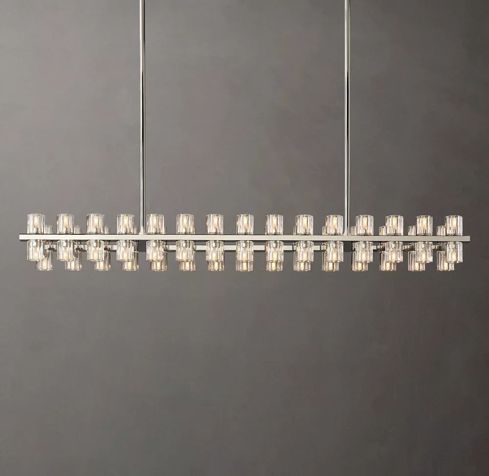 Arcachon LED Rectangular Chandelier 54"