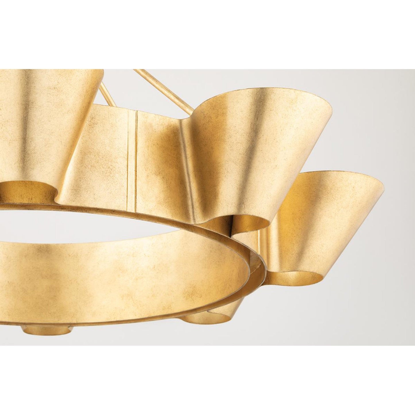 Reeve 8-Light Chandelier in Vintage Gold Leaf 37.5L x 37.5W x 18H