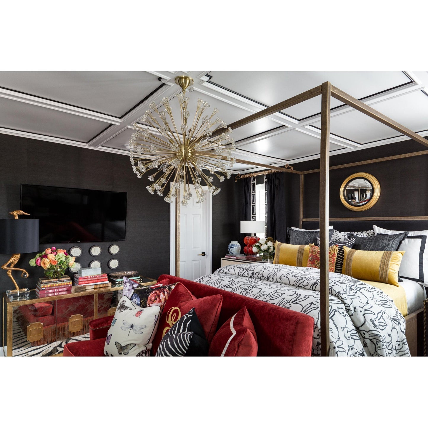 Dunkirk 10-Light Chandelier in Aged Brass 30L x 30W x 29H