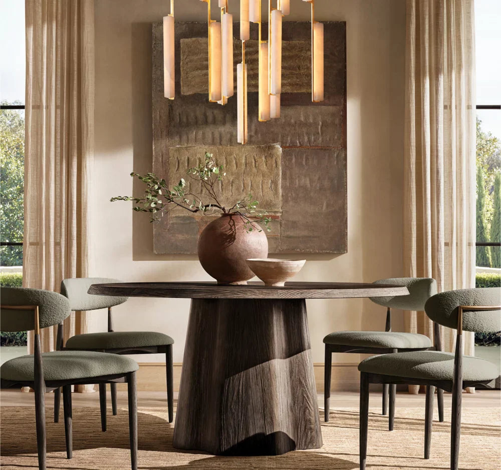 Audubon Alabaster Round Chandelier 40"