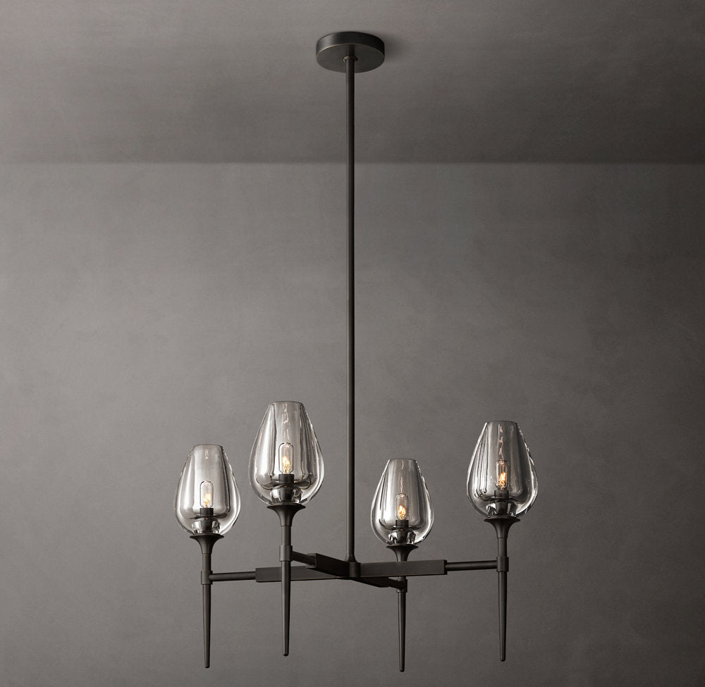 Tulips Circular Chandelier 27"