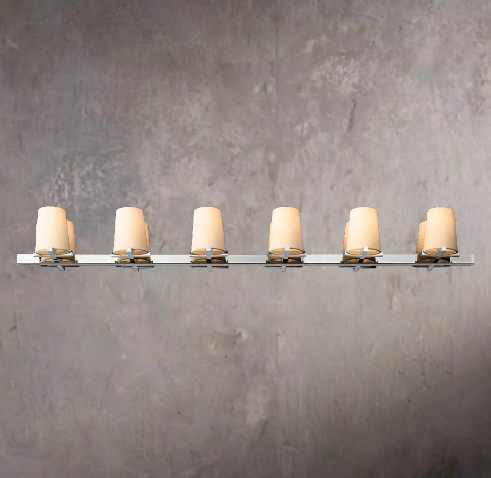 Pauilac Textile Shade Linear Chandelier 60"