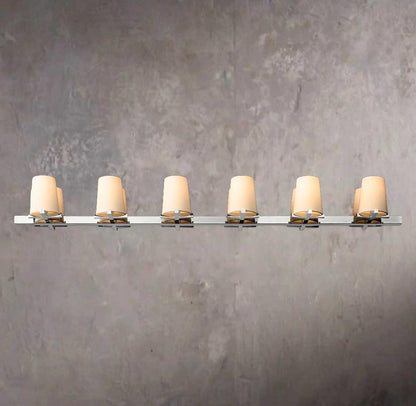 Pauilac Textile Shade Linear Chandelier 60"