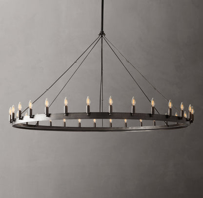 Camino Vintage Candelabra Round Chandelier 63"