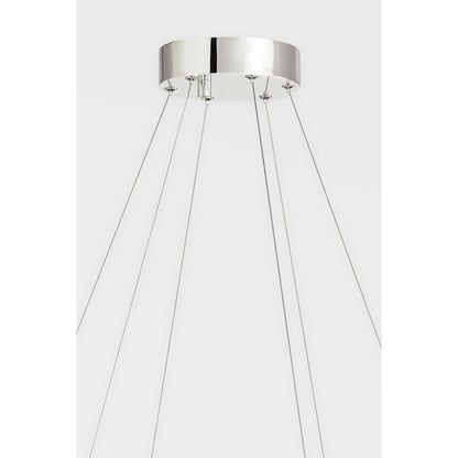Orbit 6-Light Chandelier in Polished Nickel 38L x 38W x 13.75H