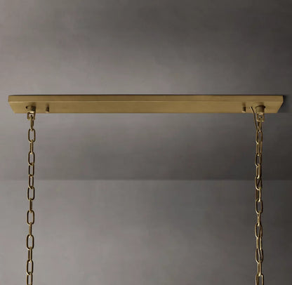 Harlow Crystal Rectangular Chandelier 62"