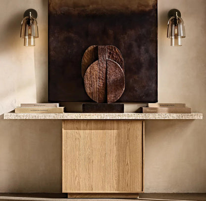 Bloms Amber Glass Wall Sconce