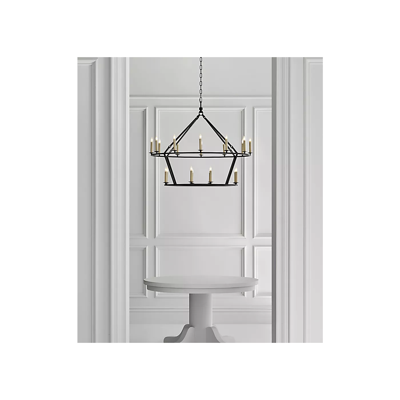 Darlana Large Two-Tiered Ring Chandelier