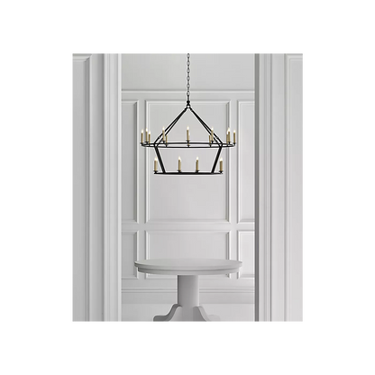 Darlana Large Two-Tiered Ring Chandelier