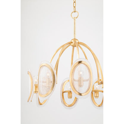 Danes 18-Light Chandelier in Vintage Gold Leaf 50L x 50W x 33H