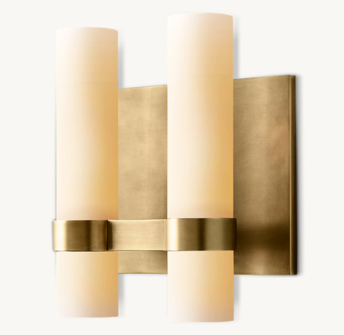 Ravelle Opal Glass Twin Wall Sconce