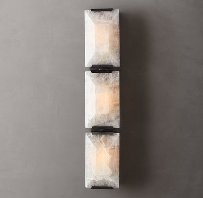 Harlow Calcite Triple Sconce