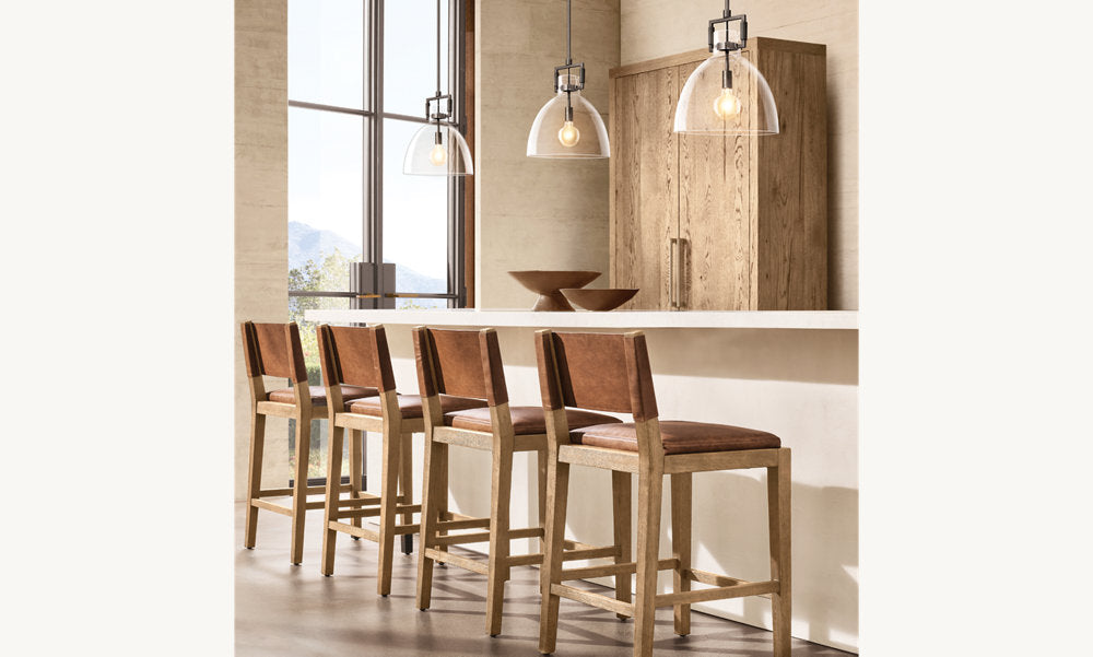 Industrial Glass Pendant Light Fixture