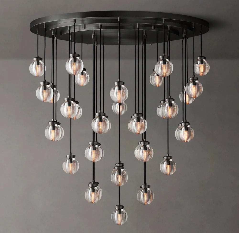 Pearls Circular Chandelier 48"