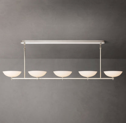 Crystal Halo Clear Round LED Chandelier 72"