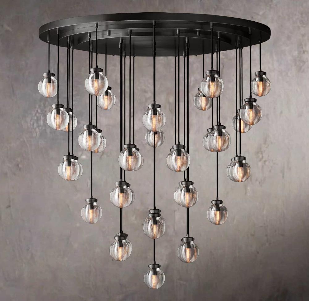 Pearls Circular Chandelier 48"