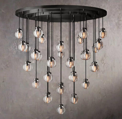 Pearls Circular Chandelier 48"