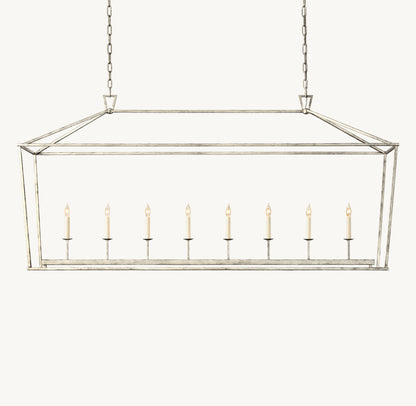 19th C. English Openwork Rectangular Chandelier 72"