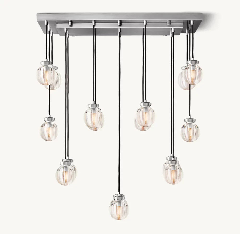 Pearl Rectangular Chandelier 36"