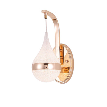 LumaDrop Minimalist LED Wall Lamp – Acrylic Bedside Elegance