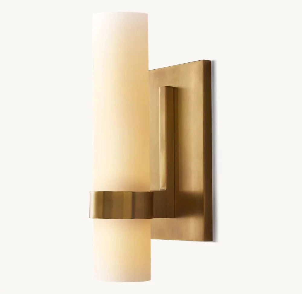 Ravelles Opal Milk Wall Sconce 12"