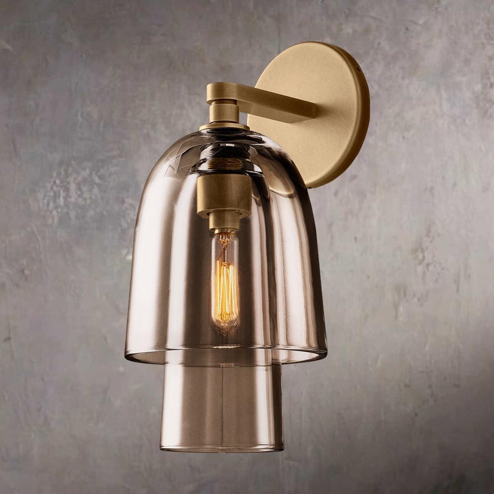 Bloms Amber Glass Wall Sconce