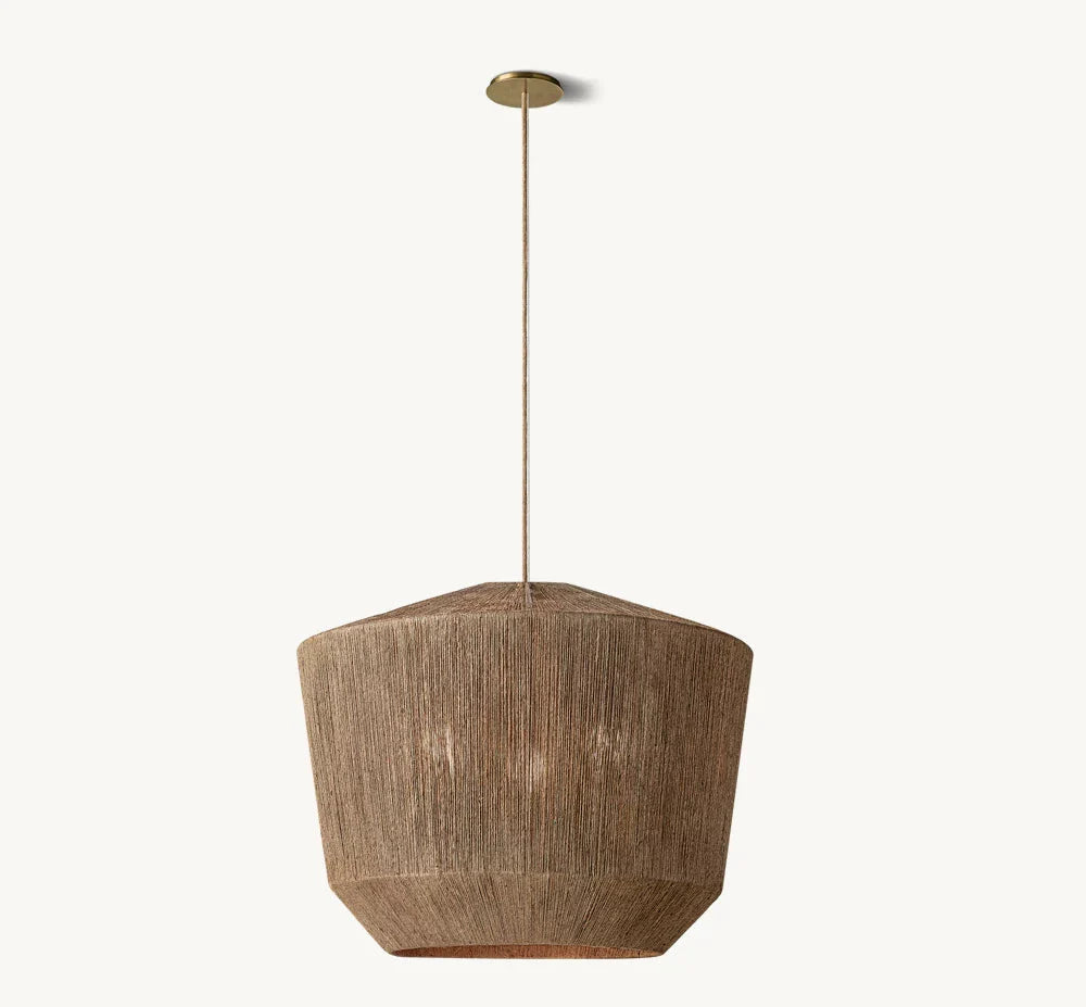 Ceva Woven Wicker Pendant Light Chandelier