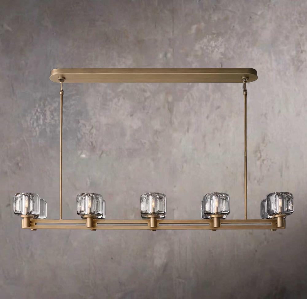 Demaret Dual Linear Chandelier 54"