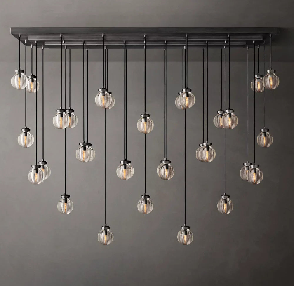 Pearl Rectangular Chandelier 72"