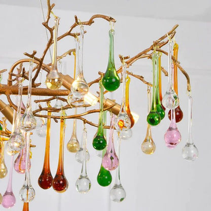 Runl Colorful Crystal Branch Chandelier