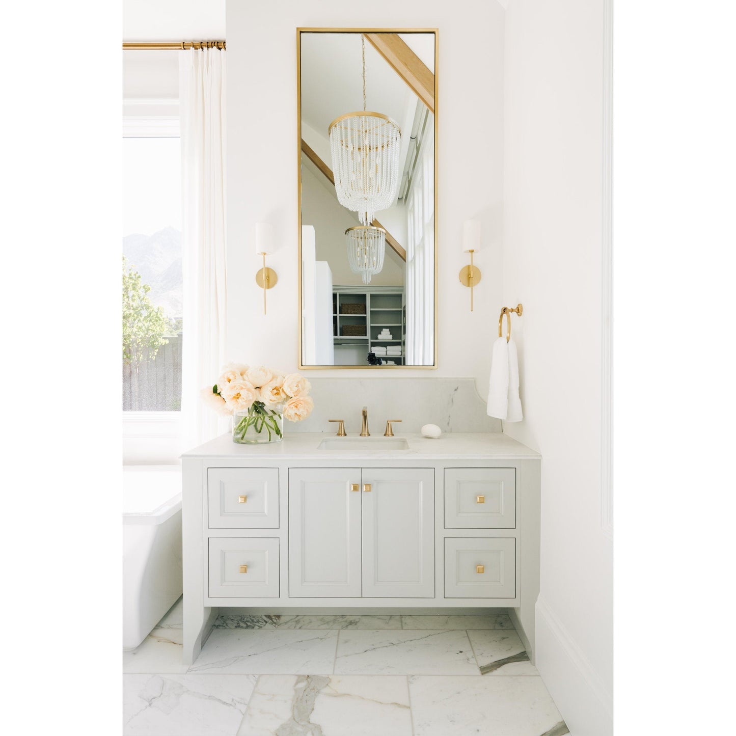 Royalton 12-Light Chandelier in Aged Brass 26L x 26W x 37.5H