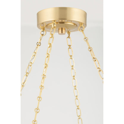 Lindley 1-Light Chandelier in Polished Nickel 40L x 40W x 4.625H