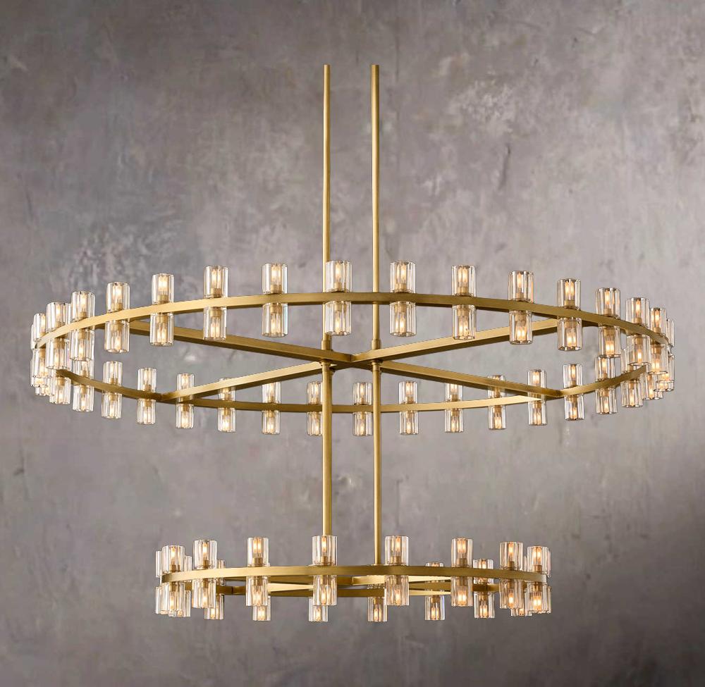Arcachone Circular Two-Tier Chandelier 60"