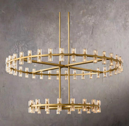 Arcachone Circular Two-Tier Chandelier 60"