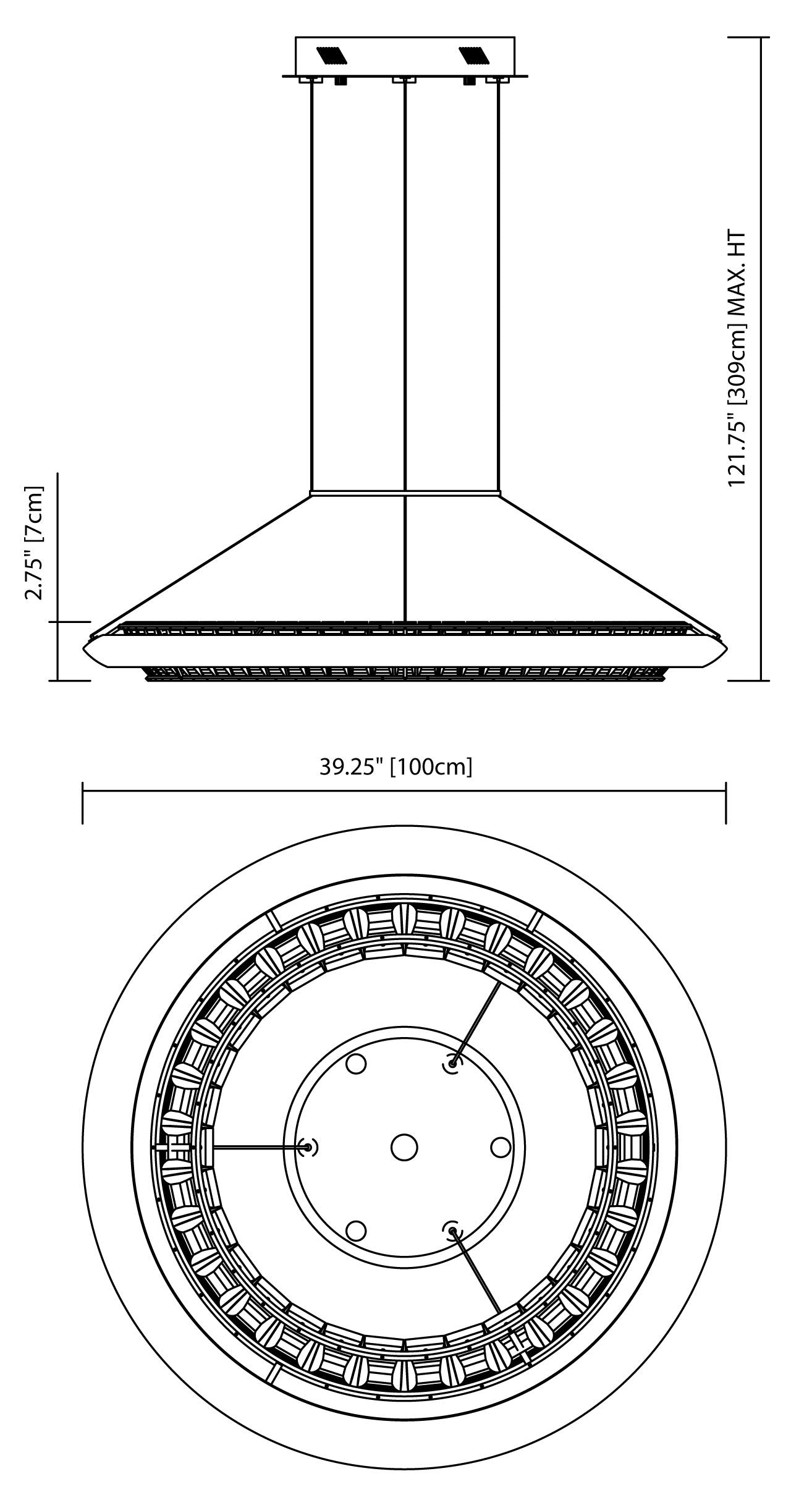 Joez 5 Light 39" Wide LED Crystal Ring Chandelier