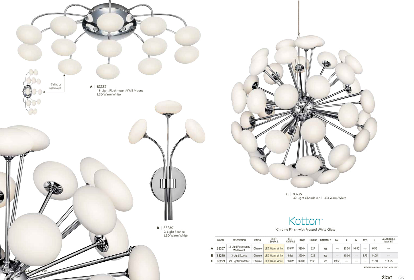 Kotton 49 Light 24" Wide LED Globe Chandelier