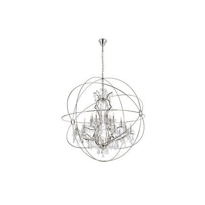 Elegant Lighting Geneva 25 Light 60" Wide Crystal Chandelier with Clear Royal Cut Crystals