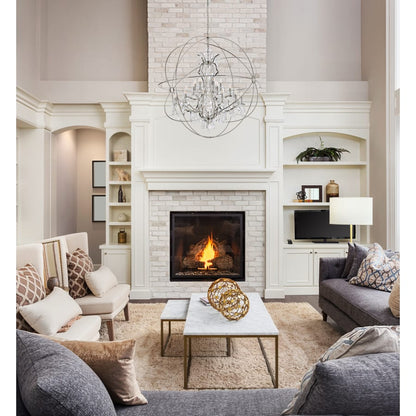 Elegant Lighting Geneva 25 Light 60" Wide Crystal Chandelier with Clear Royal Cut Crystals
